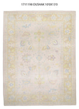 10x13 Colorful Modern Oushak Area Rug