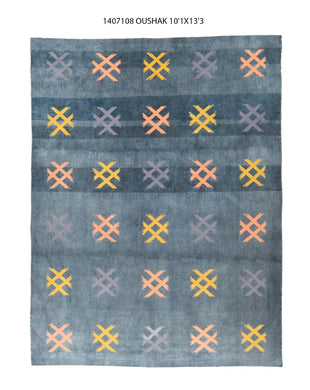 10x13 Colorful Vintage Turkish Area Rug