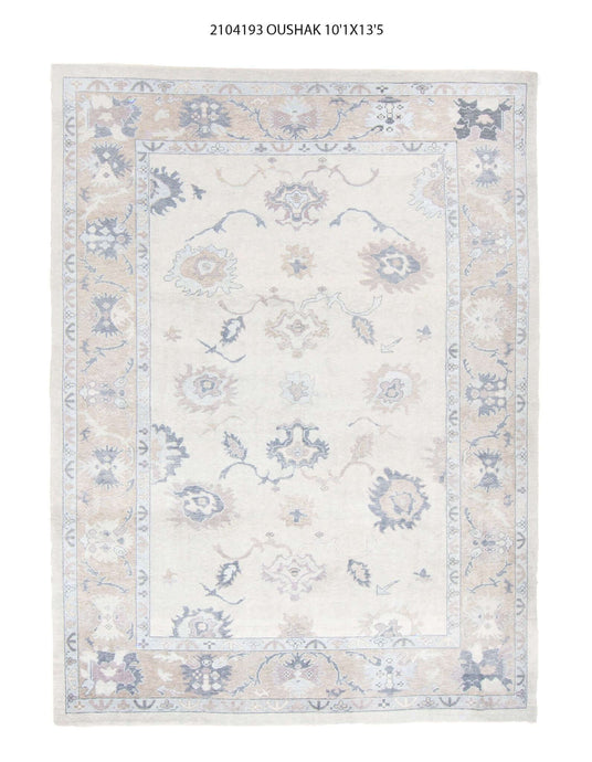 10x13 Modern Oushak Area Rug