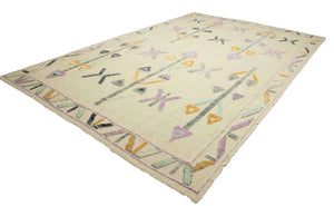 10x14 Colorful Modern Turkish Area Rug