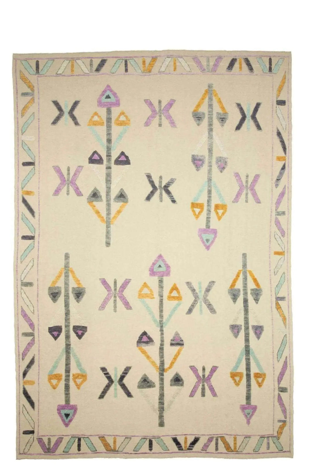 10x14 Colorful Modern Turkish Area Rug