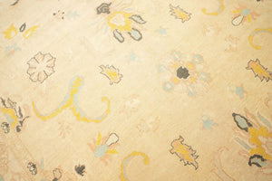 10x14 Light Brown Oushak Area Rug