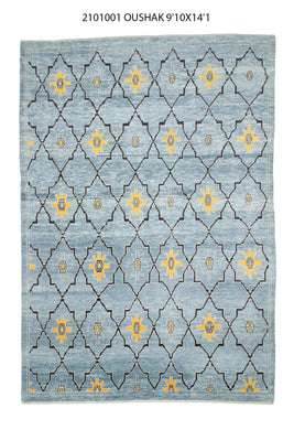 10x14 Moder Oushak Area Rug