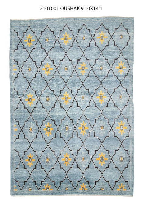 10x14 Moder Oushak Area Rug