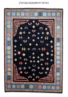 10x14 Modern Oushak Area Rug