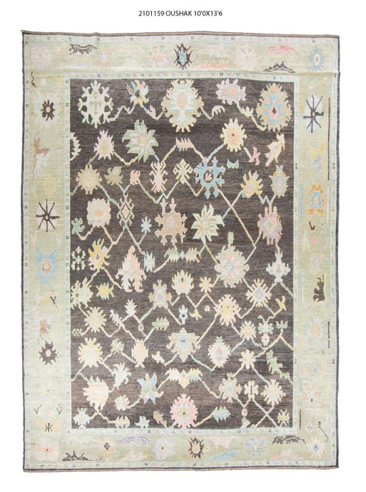 10x14 Modern Oushak Area Rug