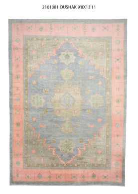 10x14 Modern Oushak Area Rug