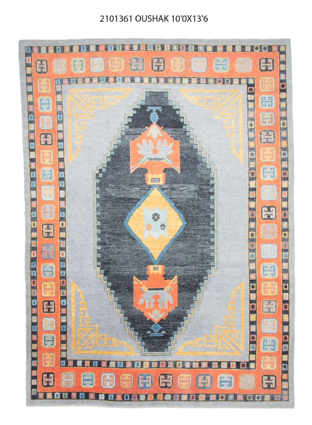10x14 Modern Oushak Area Rug