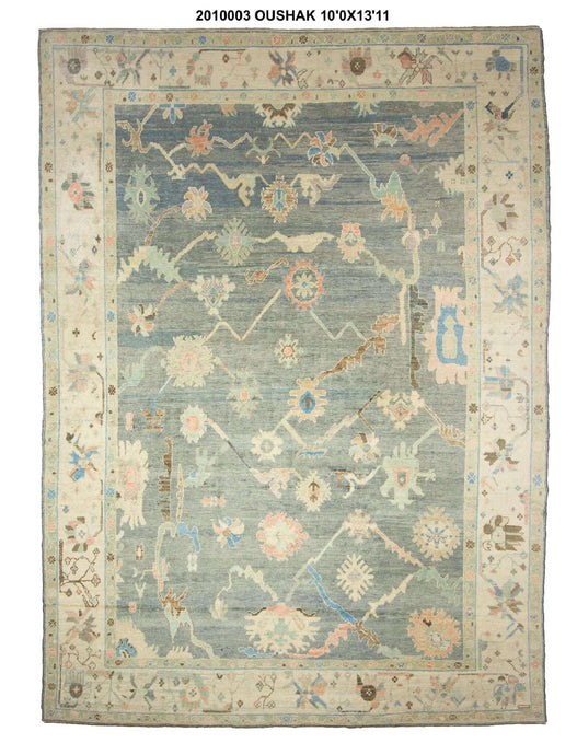 10x14 Modern Oushak Area Rug