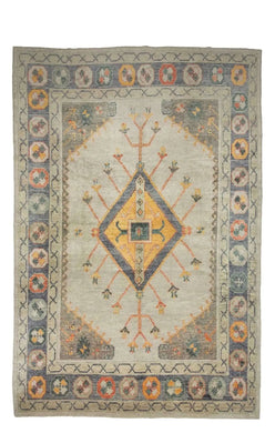 10x14 Modern Turkish Oushak Area Rug