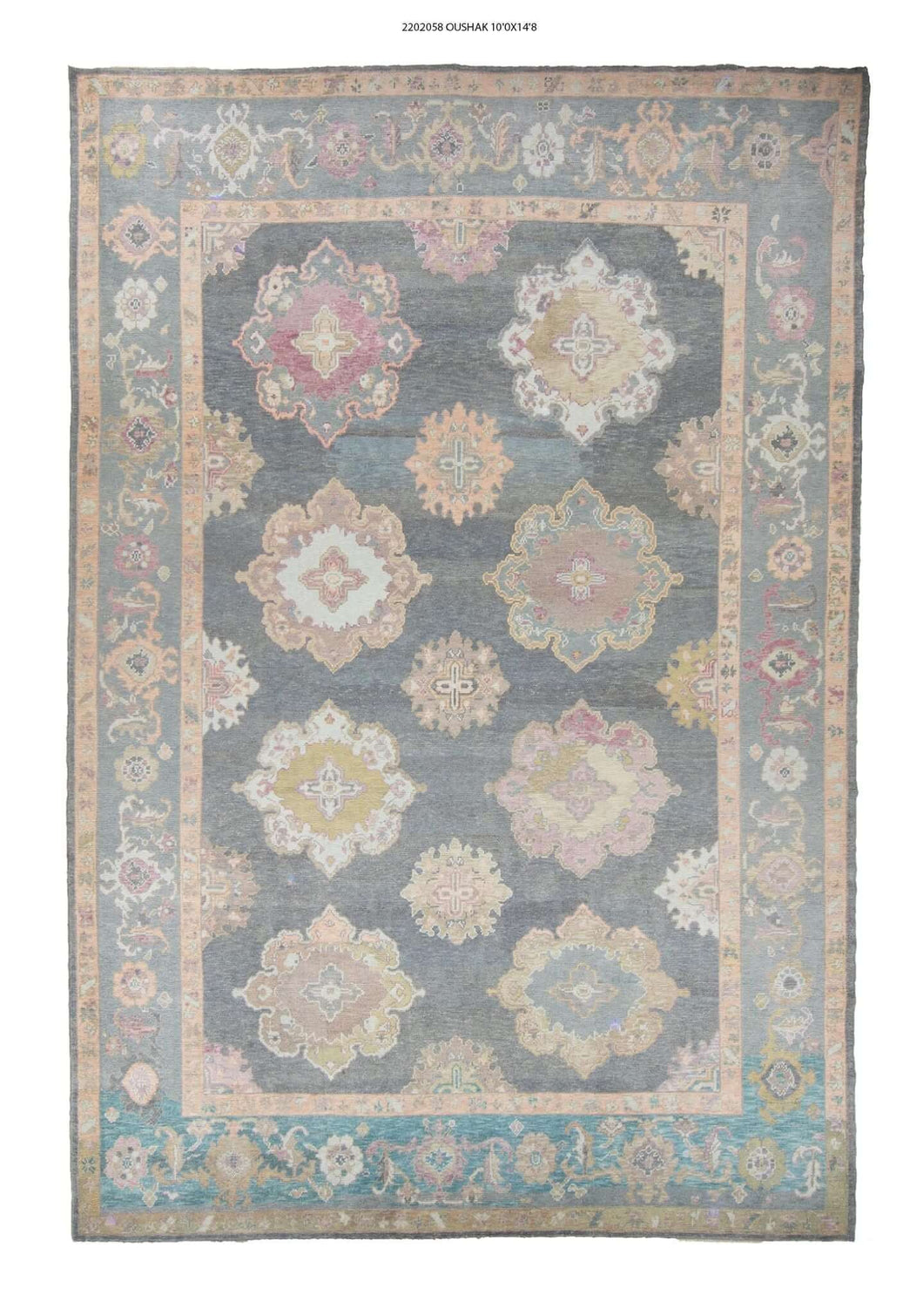 10x15 Moden Oushak Area Rug