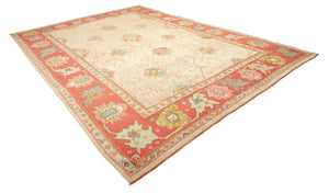 10x15 Yellow Vintage Turkish Area Rug