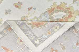11x14 Beige Oushak Area Rug