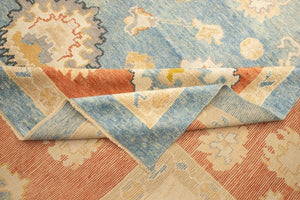 11x15 Colorful Modern Oushak Area Rug