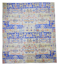 12x14 Ivory & White Modern Oushak Area Rug