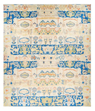 12x14 Ivory & White Modern Oushak Area Rug