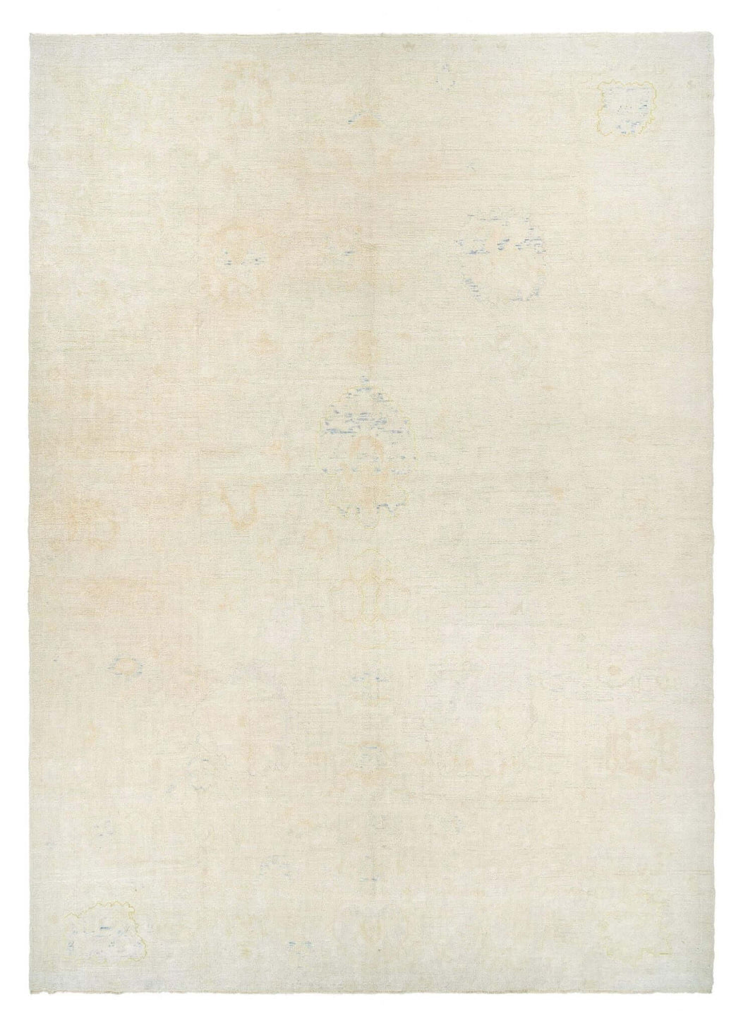 12x17 Beige Modern Oushak Area Rug
