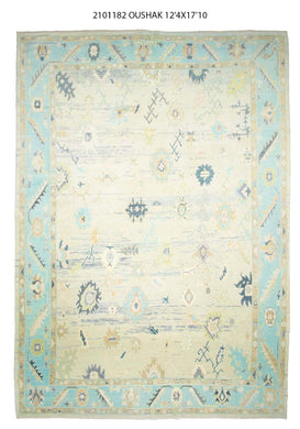 12x18 Modern Oushak Area Rug