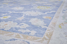 12x19 Blue Modern Oushak Area Rug