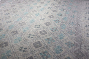 13x14 Modern Oushak Area Rug