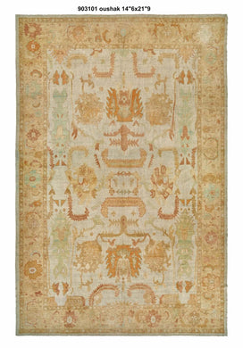 14x22 Oushak Area Rug