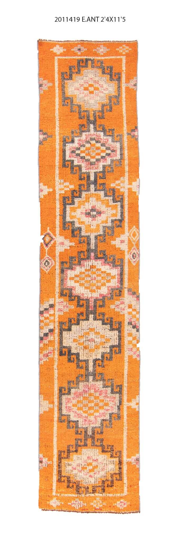2x11 Old & Vintage Turkish Area Runner Rug