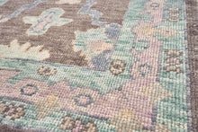 2x12 Colorful Modern Oushak Runner Rug