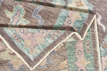 2x12 Colorful Modern Oushak Runner Rug