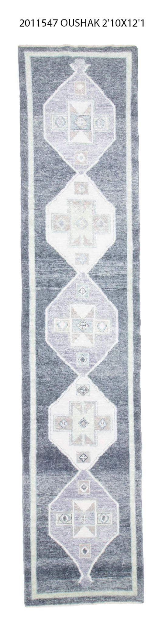 2x13 Modern Oushak Area Rug