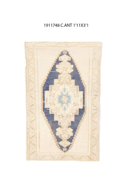 2x3 Old & Vintage Turkish Area Rug