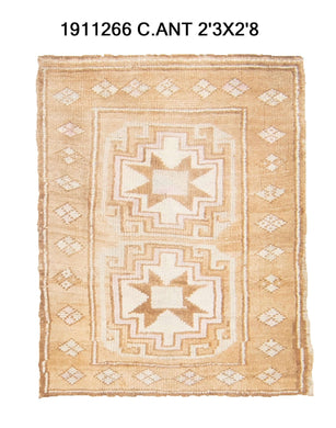 2x3 Old & Vintage Turkish Area Rug