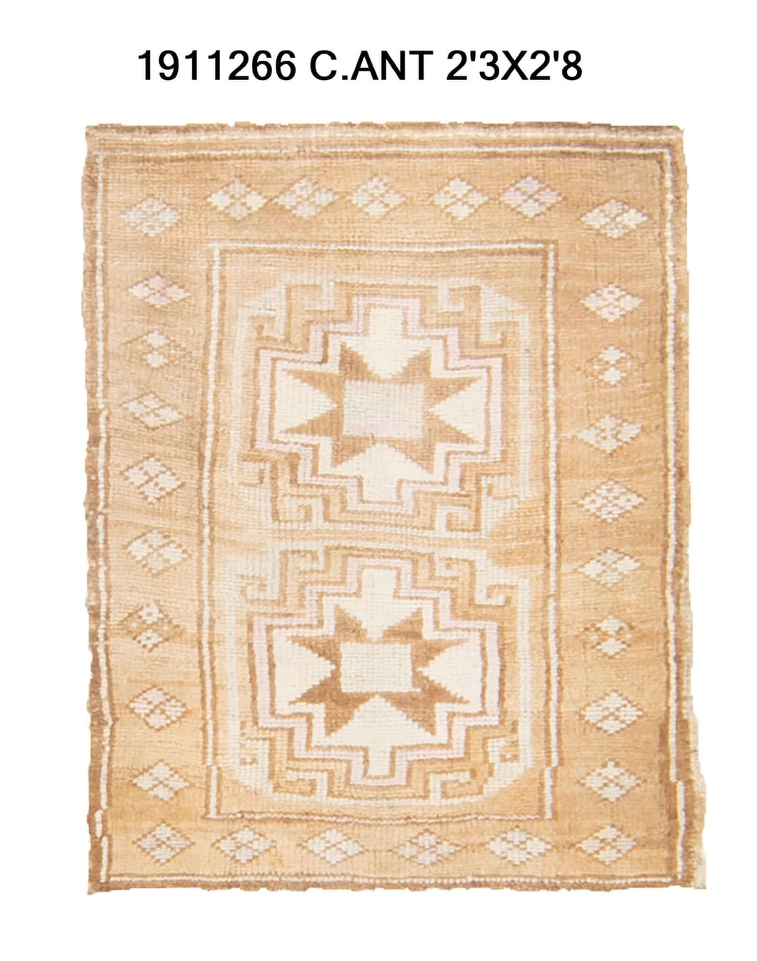 2x3 Old & Vintage Turkish Area Rug