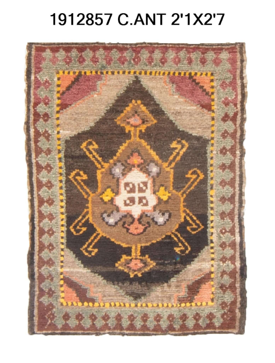 2x3 Old & Vintage Turkish Area Rug