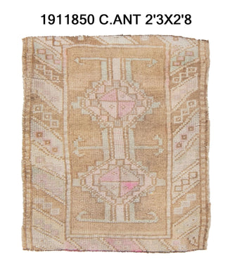 2x3 Old & Vintage Turkish Area Rug
