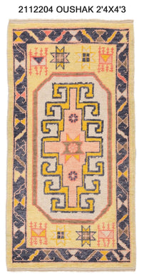 2x4 Modern Oushak Area Rug