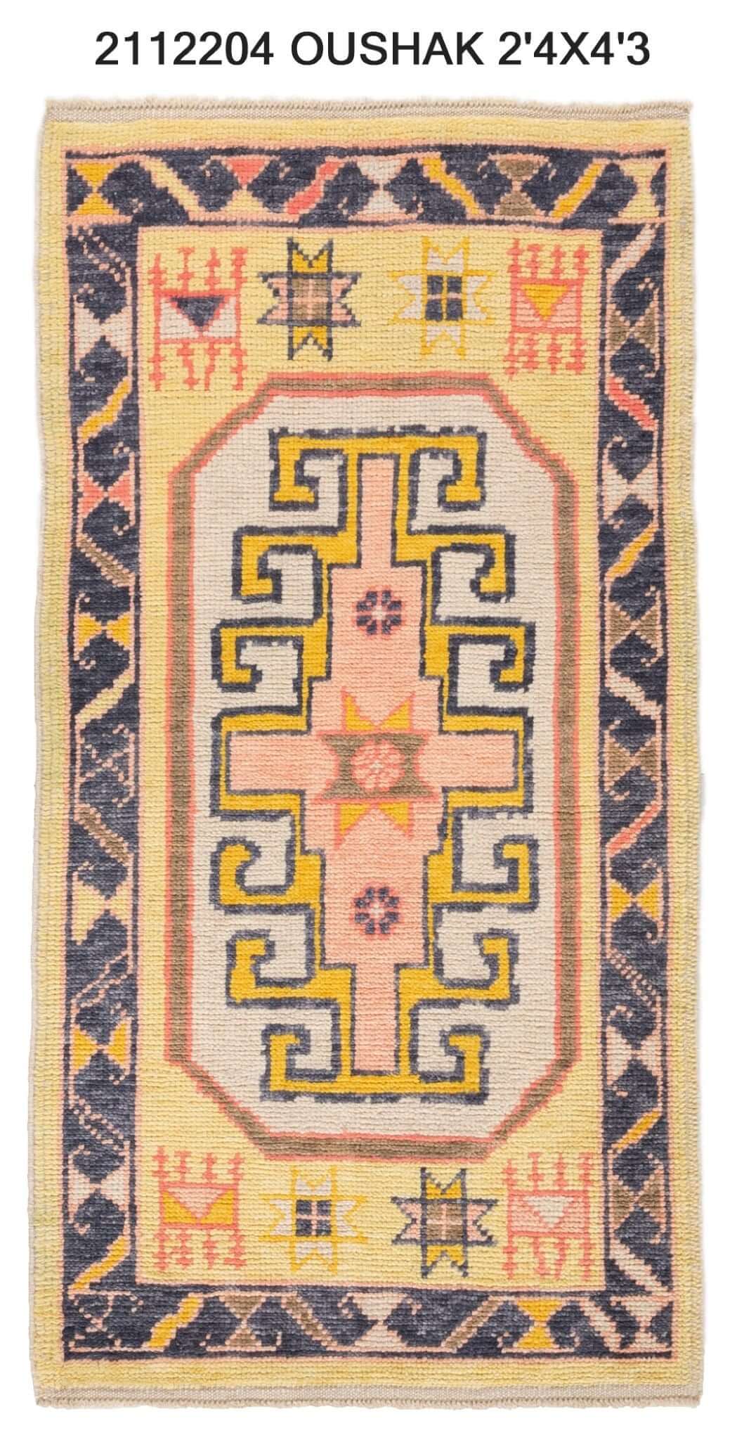 2x4 Modern Oushak Area Rug
