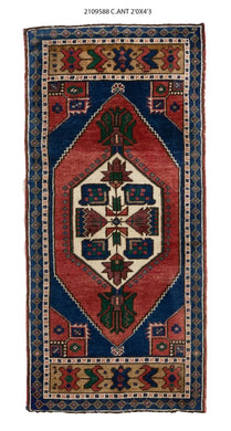 2x4 Old& Vintage Turkis Area Rug