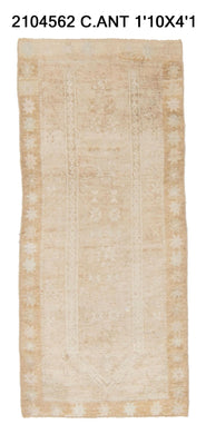 2x4 Old & Vintage Turkish Area Rug