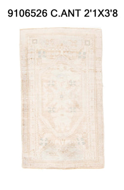 2x4 Old & Vintage Turkish Area Rug