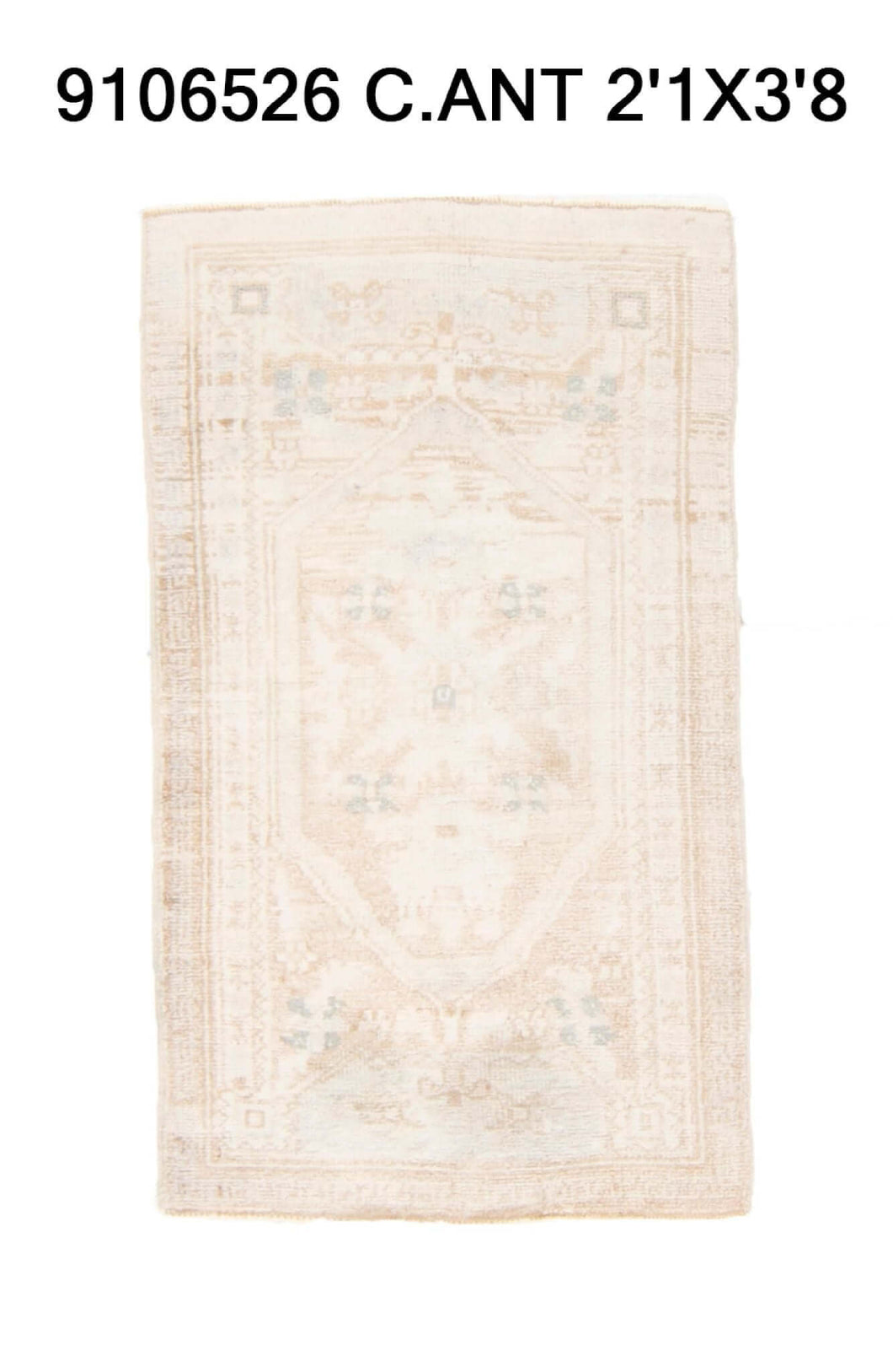 2x4 Old & Vintage Turkish Area Rug