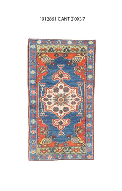 2x4 Old& Vintage Turkish Area Rug