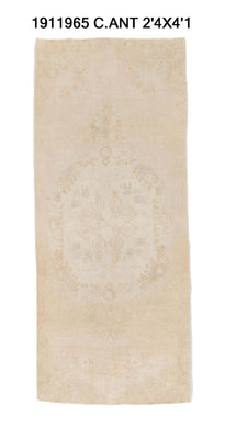 2x4 Old & Vintage Turkish Area Rug