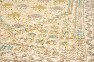 2x4 Wheat & Chartreuse Soft Old & Vintage Turkish Area Rug
