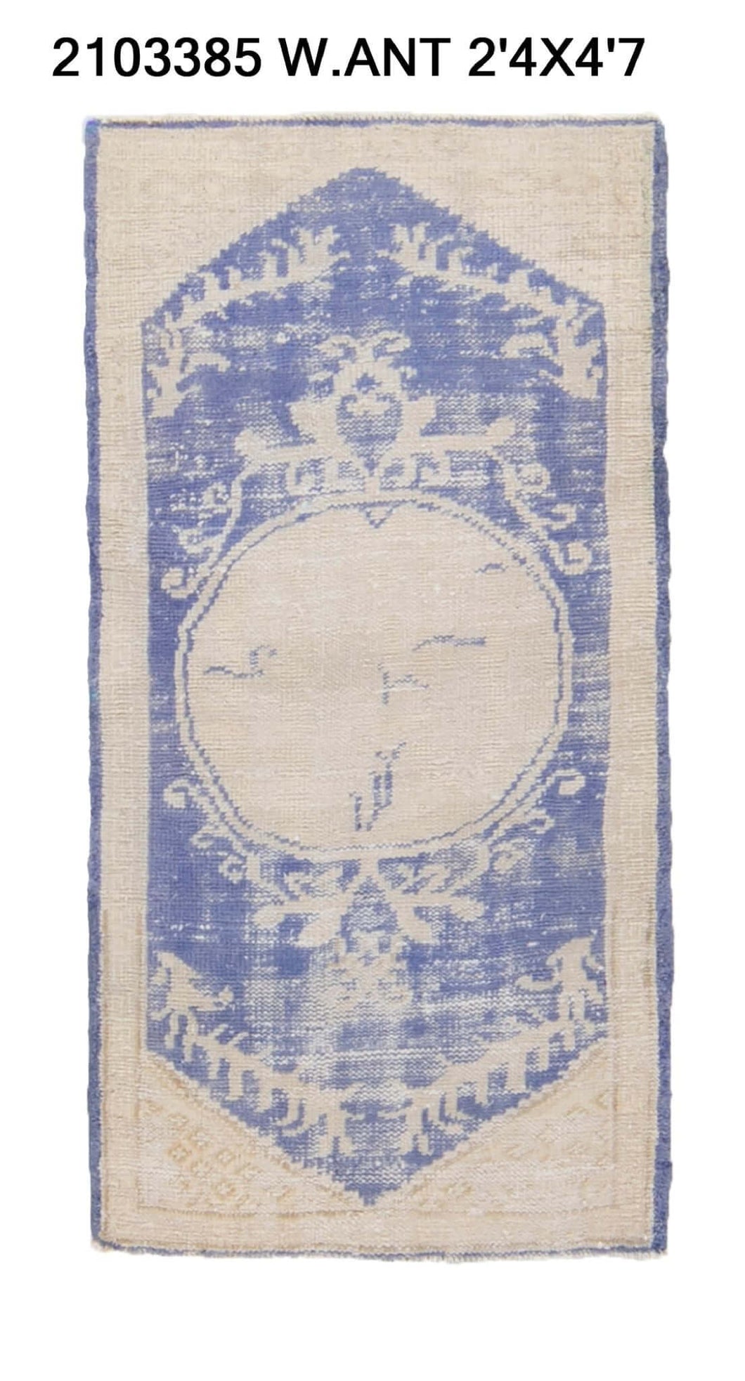 2x5 Old & Vintage Turkish Area Rug