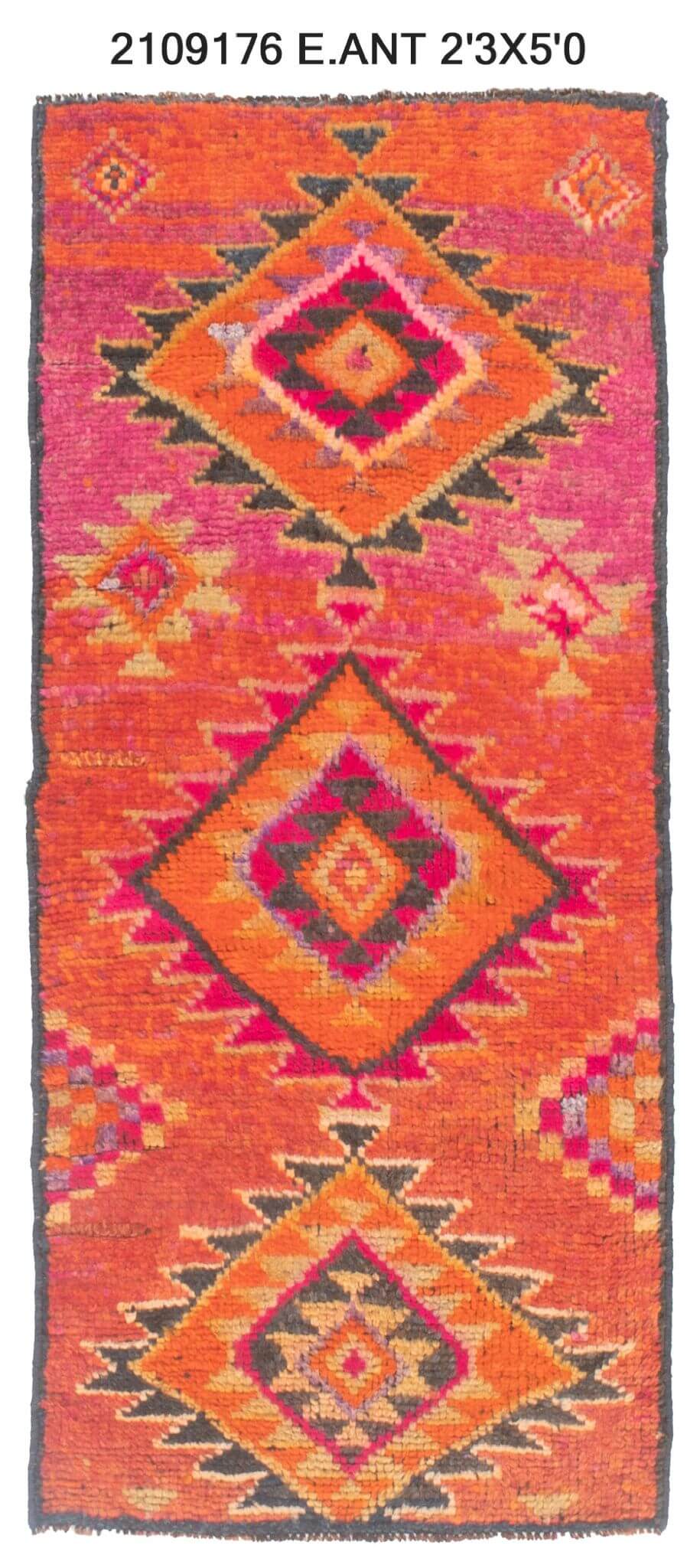 2x5 Old & Vintage Turkish Area Rug