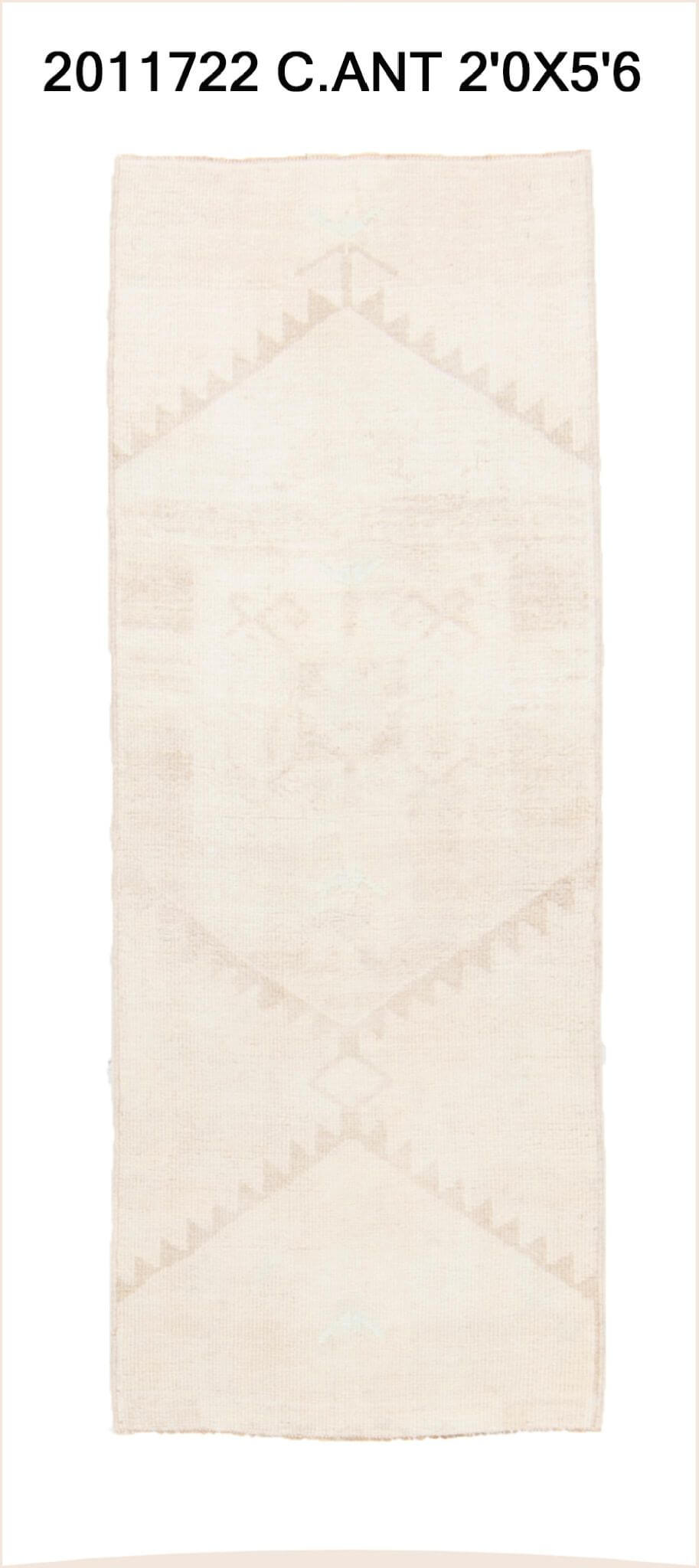 2x6 Old & Vintage Turkish Area Rug