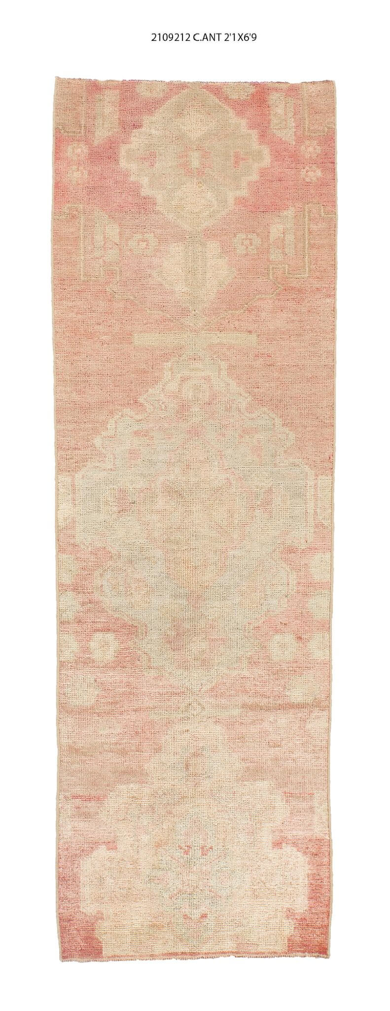 2x7 Old & Vintage Turkish Area Runner Rug