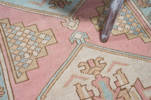 2x9 Colorful Old & Vintage Turkish Runner Rug