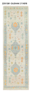 3x10 Modern Oushak Area Runner Rug