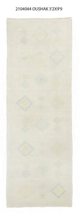 3x10 Modern Oushak Area Runner Rug